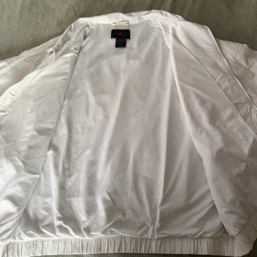 Vintage Air Jordan Jacket X-Large Mens White Green Sport DNA Windbreaker - Picture 7 of 8